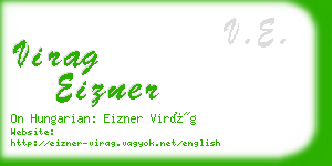 virag eizner business card